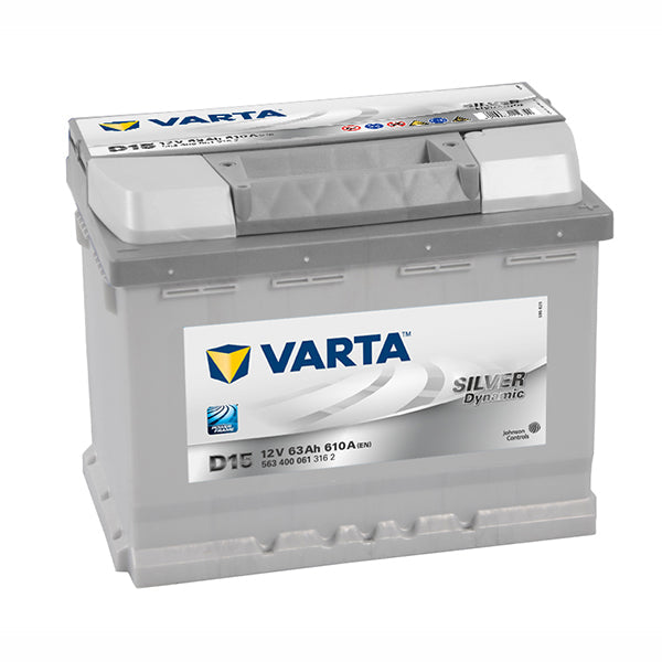 Varta D15 Silver Dynamic Battery - 610CCA 63Ah - Image 1