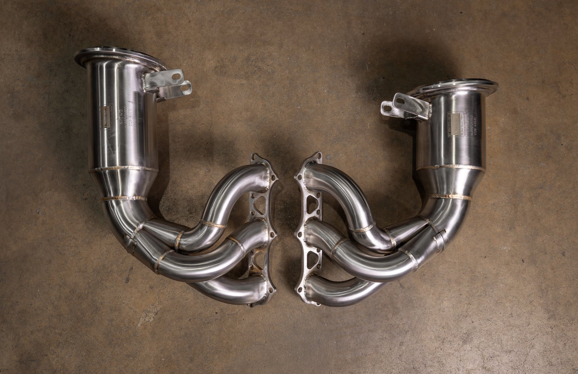 Valvetronic 400 Cell Catted Down Pipes For Porsche 992 GT3 / GT3 RS