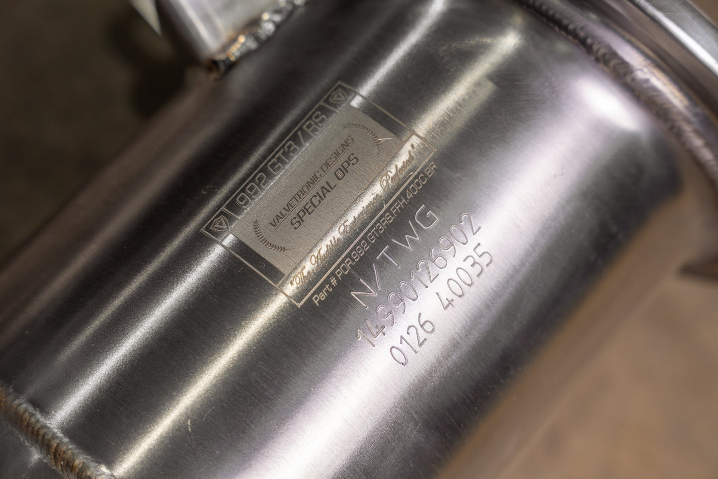 Valvetronic 400 Cell Catted Down Pipes For Porsche 992 GT3 / GT3 RS