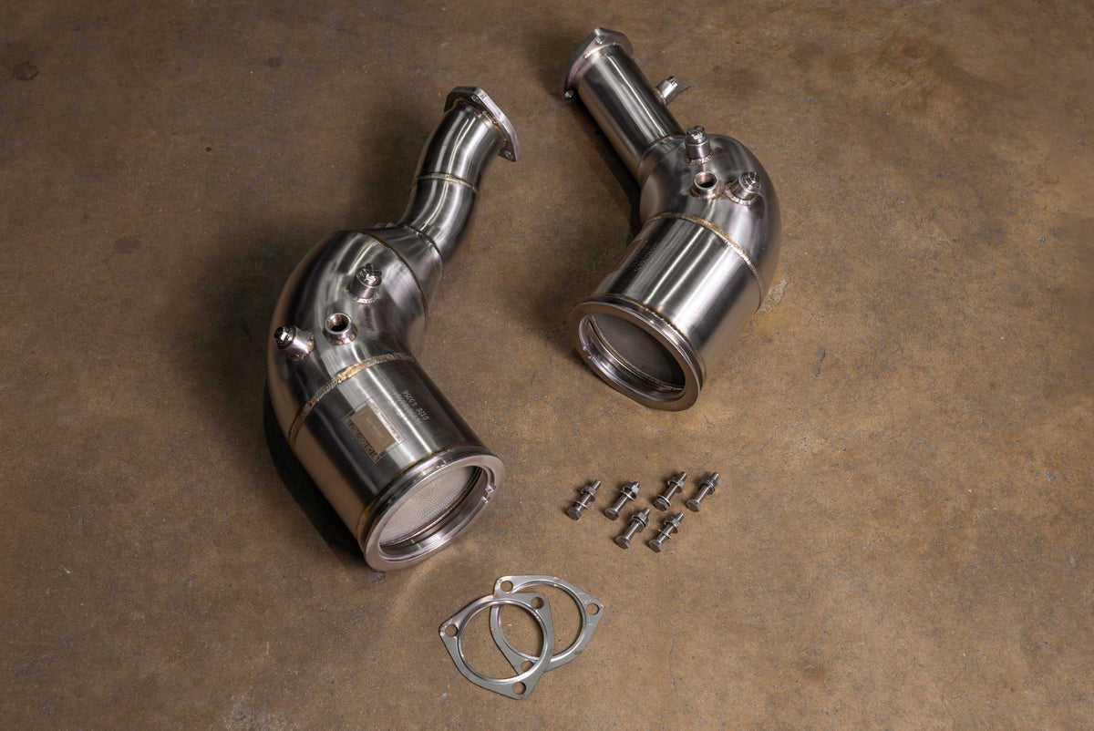Valvetronic Audi C8 RS6 / RS7 400 Cell Catted Downpipes