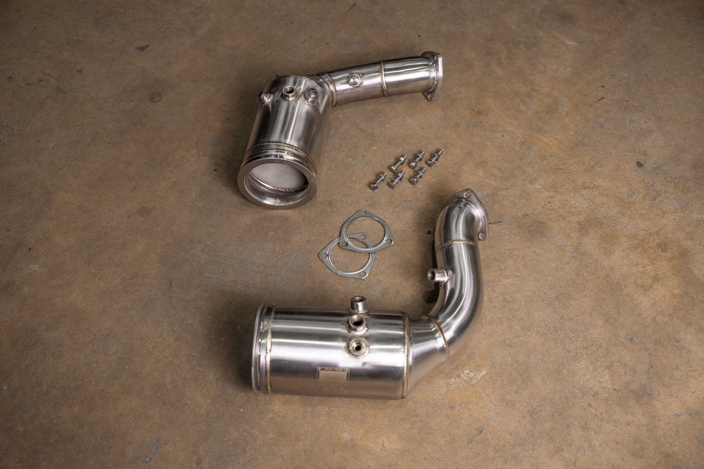 Valvetronic Porsche Cayenne Turbo S/GT/GTS 400 Cell Catted Downpipes