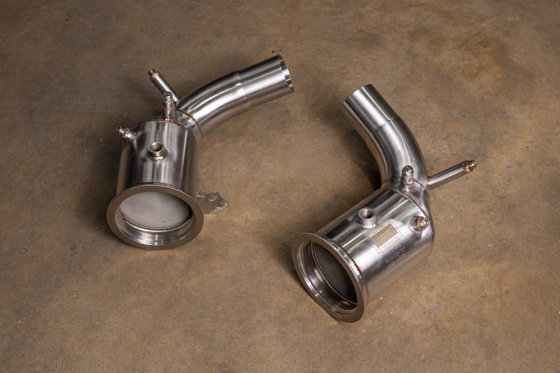 Valvetronic 400 Cell Catted Down Pipes For Porsche 992 Turbo / Turbo S