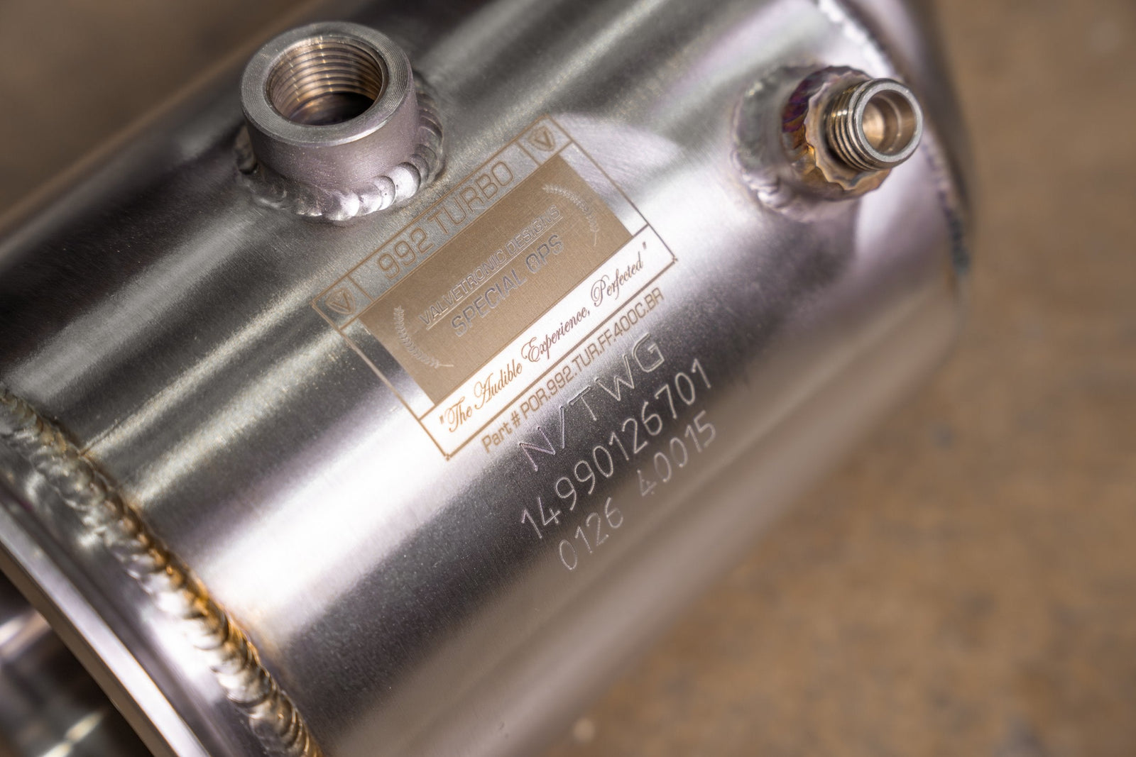 Valvetronic 400 Cell Catted Down Pipes For Porsche 992 Turbo / Turbo S