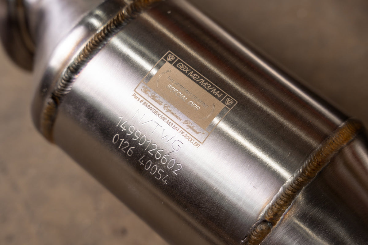 Valvetronic BMW G80/G82/G83/G87 M2 / M3 / M4 400 Cell Catted Downpipes