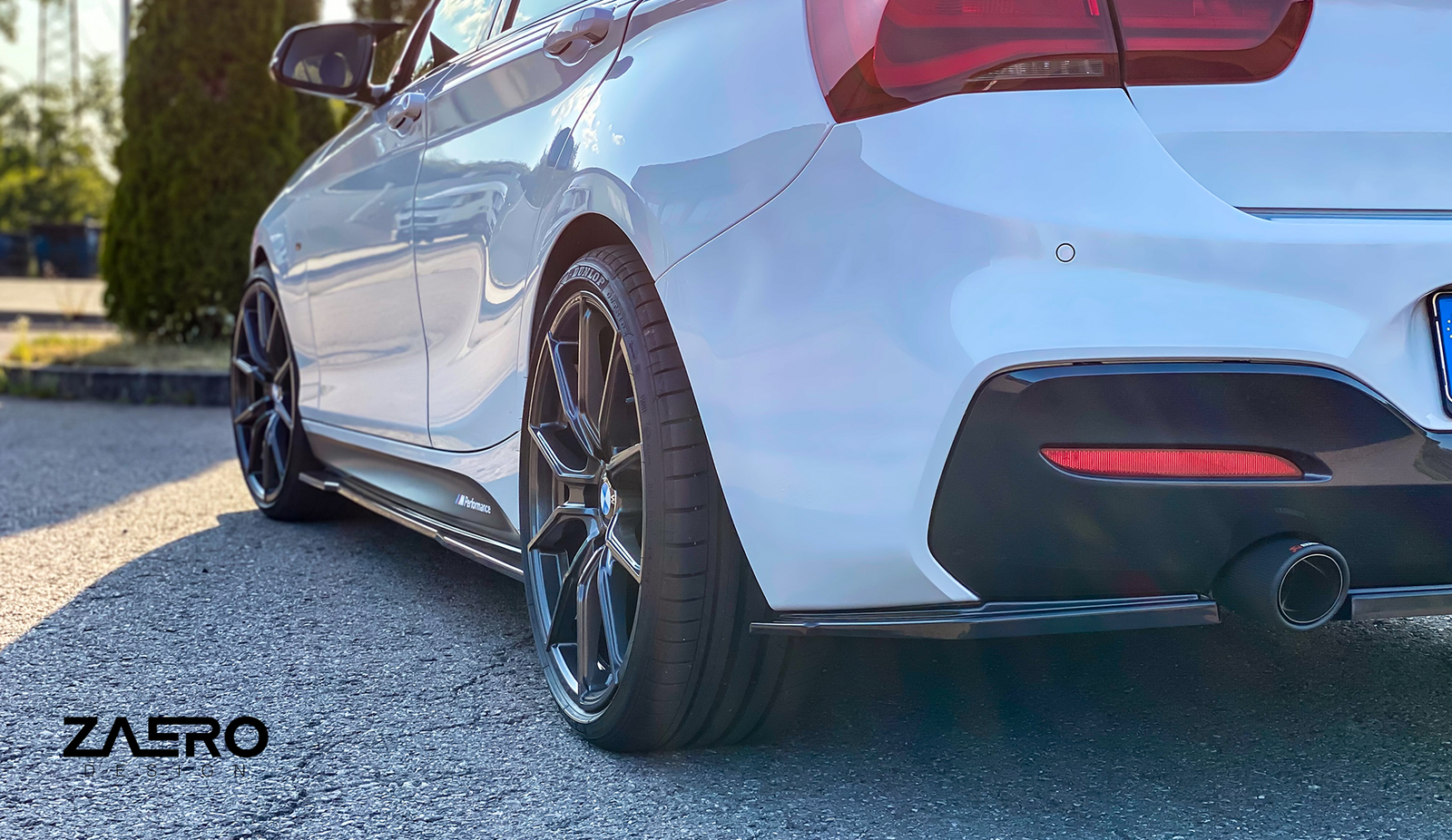 Zaero Design EVO-1 Rear Diffuser & Rear Splitters for BMW 1 Series F20 (LCI) 2016-2019