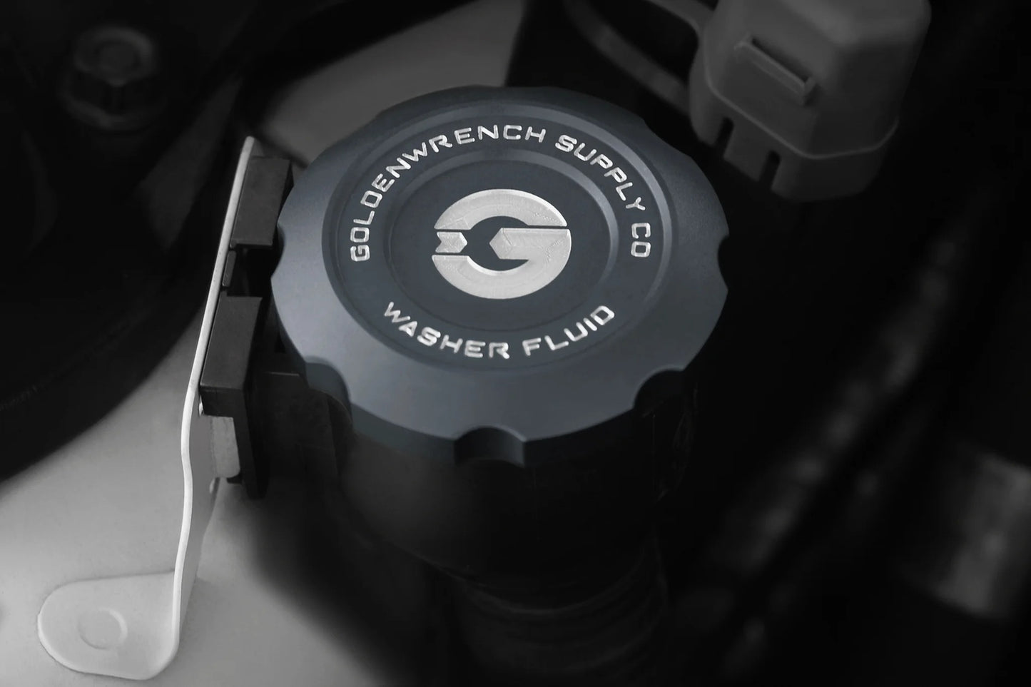 Goldenwrench Supply BMW M Car E9X Series BLACKLINE Performance Edition Washer Fluid Cap