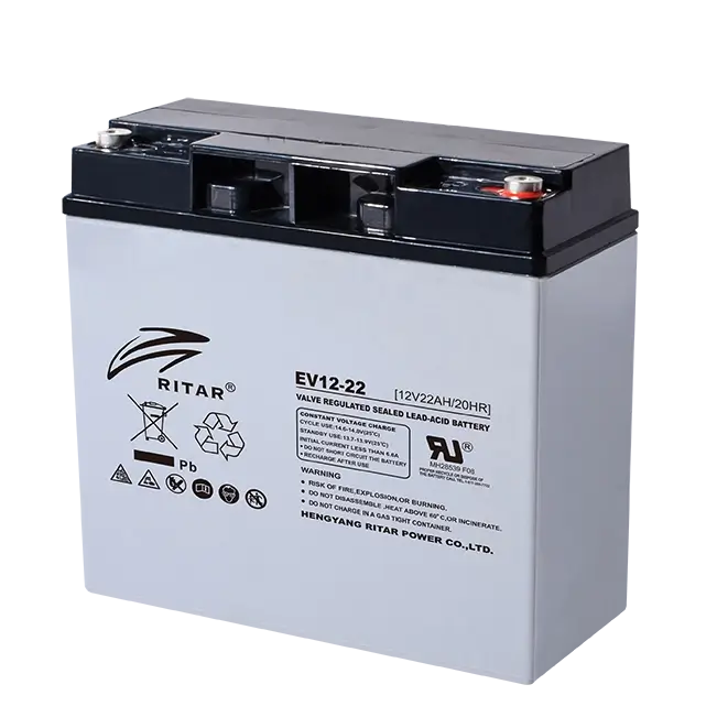 Ritar EV12-22 12V 22Ah AGM Deep Cycle Battery - Image 1