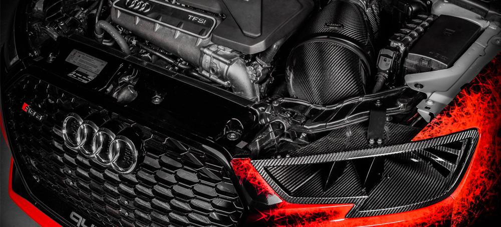 Eventuri Audi RS3 Carbon Headlamp Race Ducts for Stage 3 Intake
