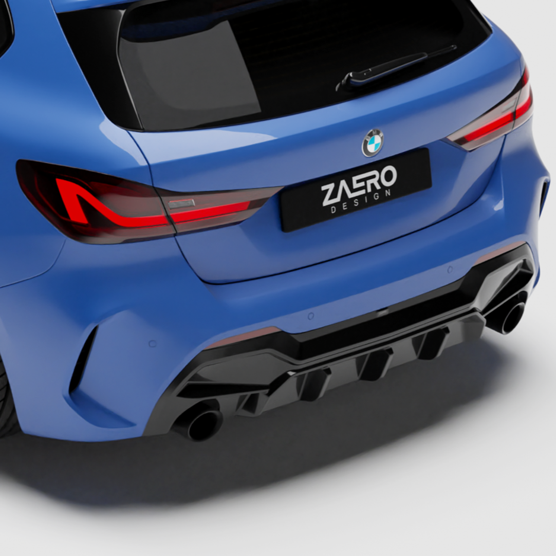 Zaero Design EVO-1 Diffuser for BMW 1 Series F40 (Pre-LCI)[Dual Exit] 2020-2023