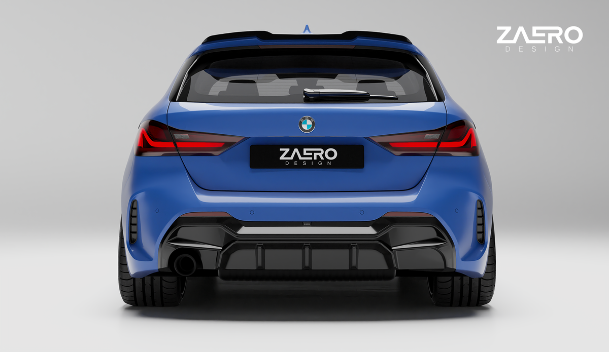 Zaero Design EVO-1 Diffuser for BMW 1 Series F40 (Pre-LCI) [Single Exit] 2020-2023