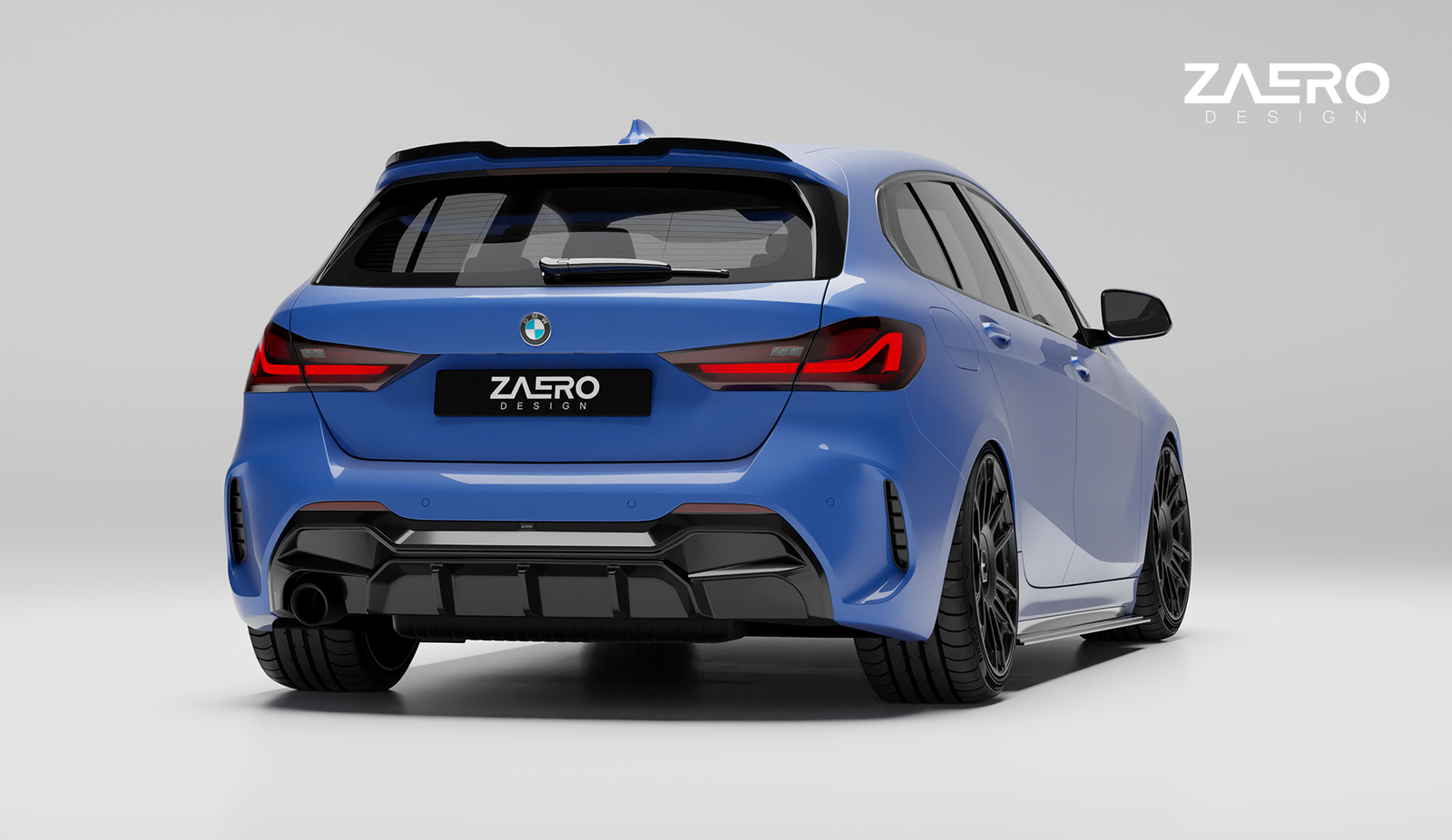Zaero Design EVO-1 Diffuser for BMW 1 Series F40 (Pre-LCI) [Single Exit] 2020-2023
