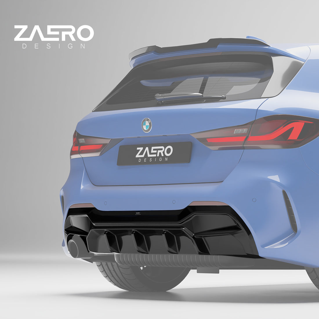 Zaero Design EVO-1 Diffuser for BMW 1 Series F40 (Pre-LCI) [Single Exit] 2020-2023