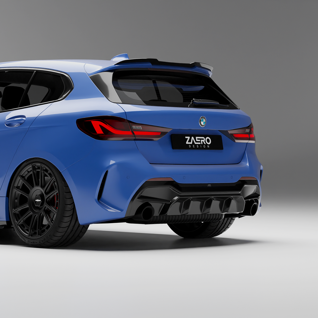 Zaero Design EVO-1 Diffuser for BMW 1 Series F40 (Pre-LCI)[Dual Exit] 2020-2023