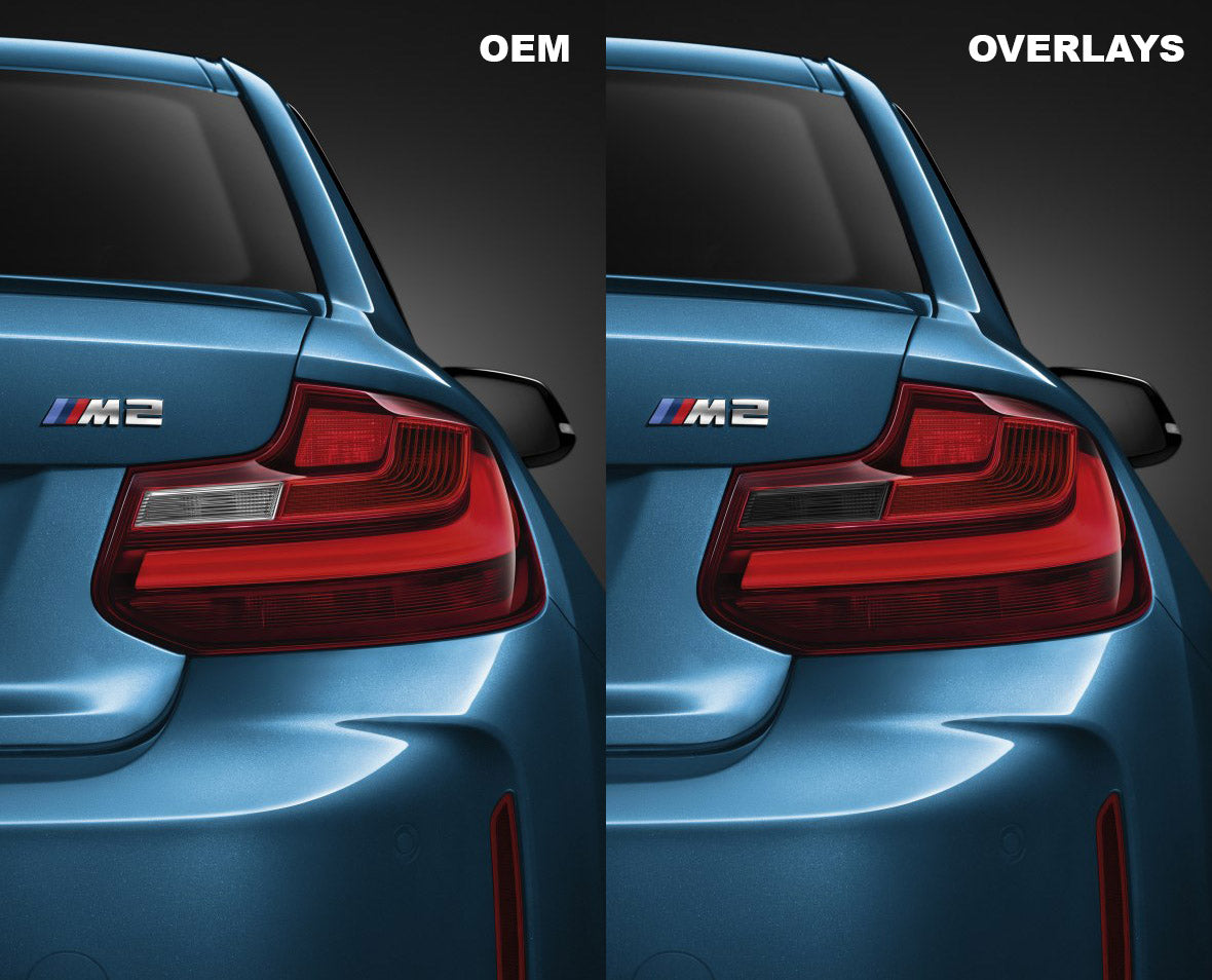Goldenwrench Supply BMW 2 Series 2014-2017 (F22/F87 Pre LCI) Taillight Overlay Kits
