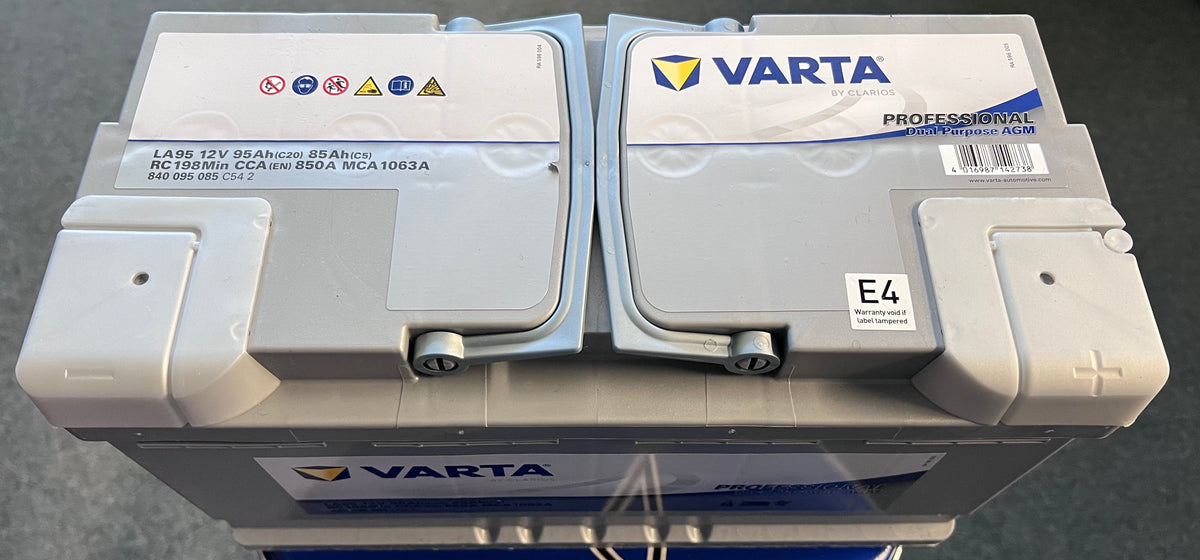 VARTA LA95 Dual Purpose Leisure AGM Battery - 95Ah 850CCA - Image 2