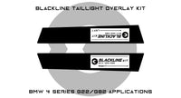 Goldenwrench Supply BMW 4 Series M4 Competition 2021+ (G22/G82 Pre LCI) BLACKLINE Taillight Overlay Kit