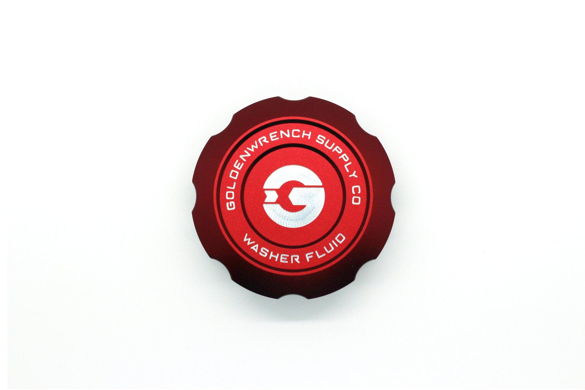 Goldenwrench Supply MINI 2014+ JCW / GP3 (F5X) BLACKLINE Performance Edition RED Washer Fluid Cap