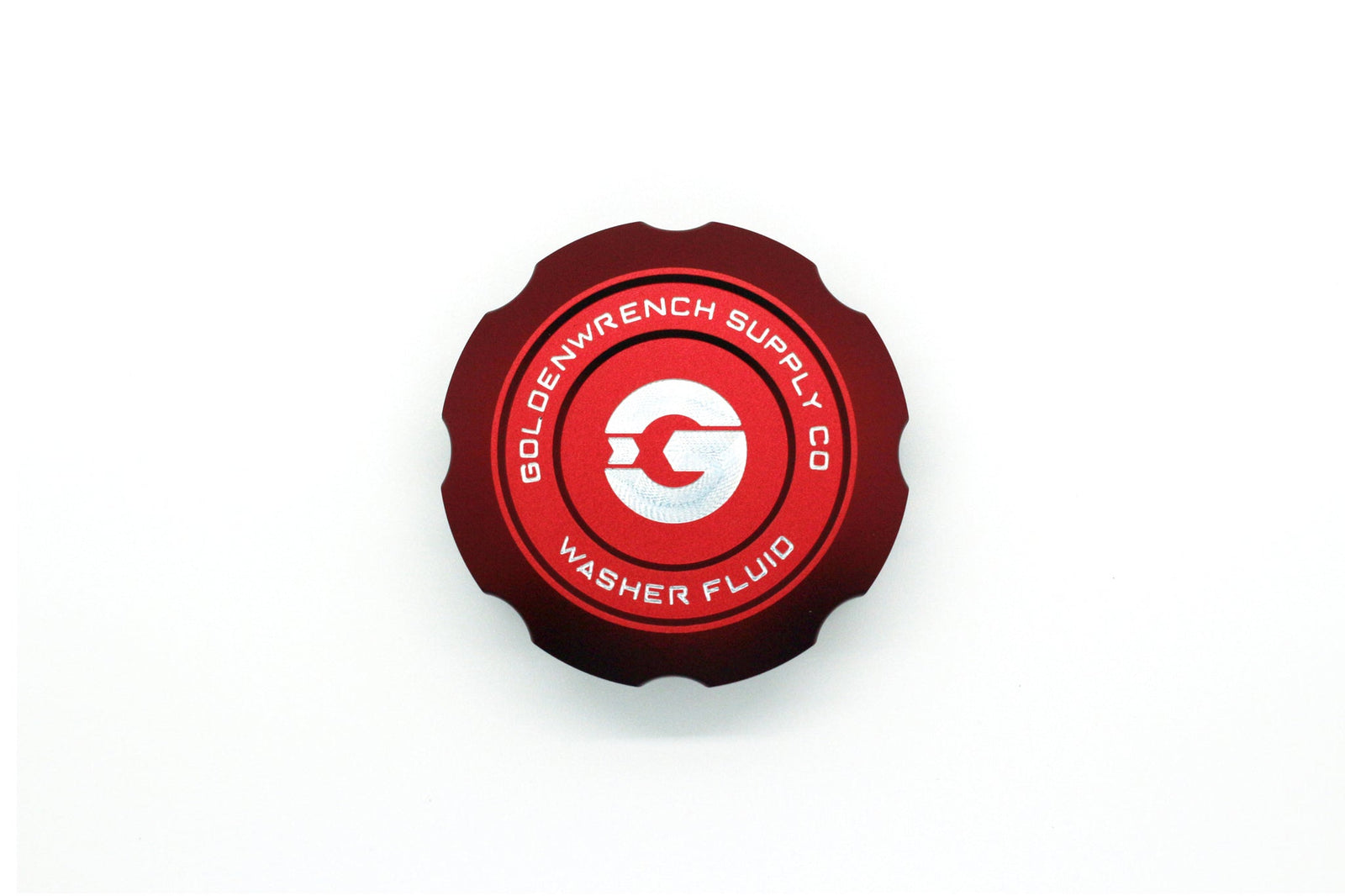 Goldenwrench Supply MINI 2014+ JCW / GP3 (F5X) BLACKLINE Performance Edition RED Washer Fluid Cap