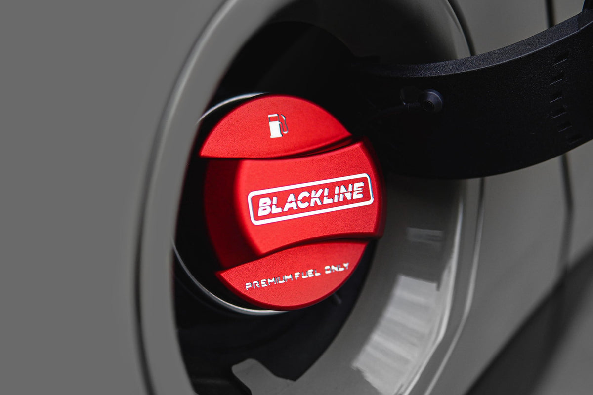 Goldenwrench Supply MINI 2010+ JCW / GP3 (F5X) BLACKLINE Performance Edition RED Fuel Cap Cover