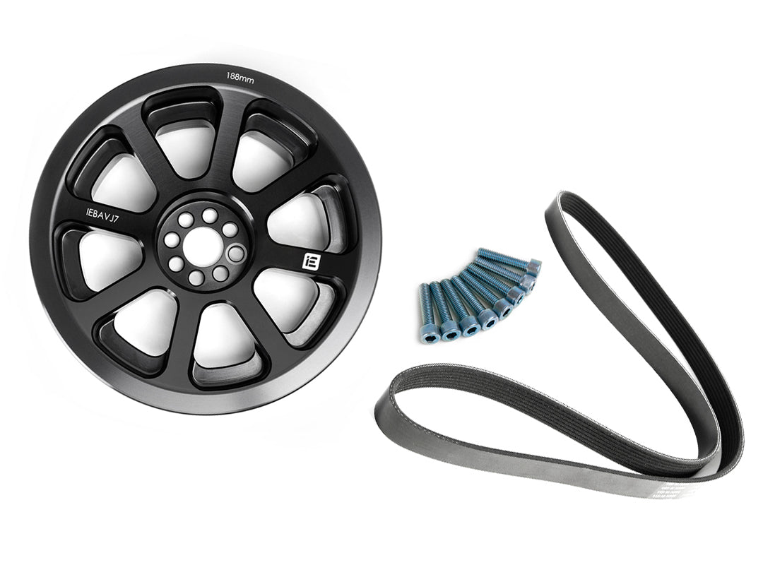 Integrated Engineering 3.0T TFSI 188mm Crank Pulley &amp; Damper Upgrade Kit| Fits Audi B8/B8.5 S4, S5, Q5, SQ5 &amp; C7 A6, A7