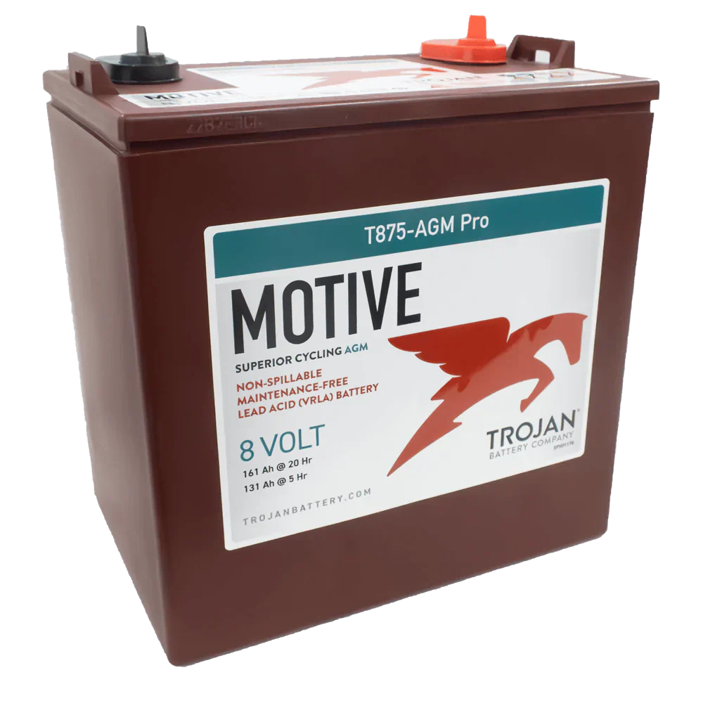 Trojan AGM PRO T875-AGM-PRO T-875 AGM Deep Cycle Battery 8V 170AH - Image 1