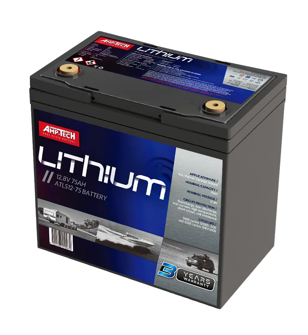 AMPTECH LITHIUM Deep Cycle ATLS12-75 - Image 1