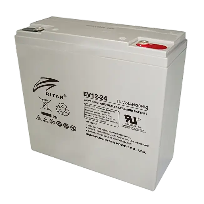 Ritar RT12240EV 12V 24Ah Deep Cycle SLA Battery RITAR EV12-24 - Image 1