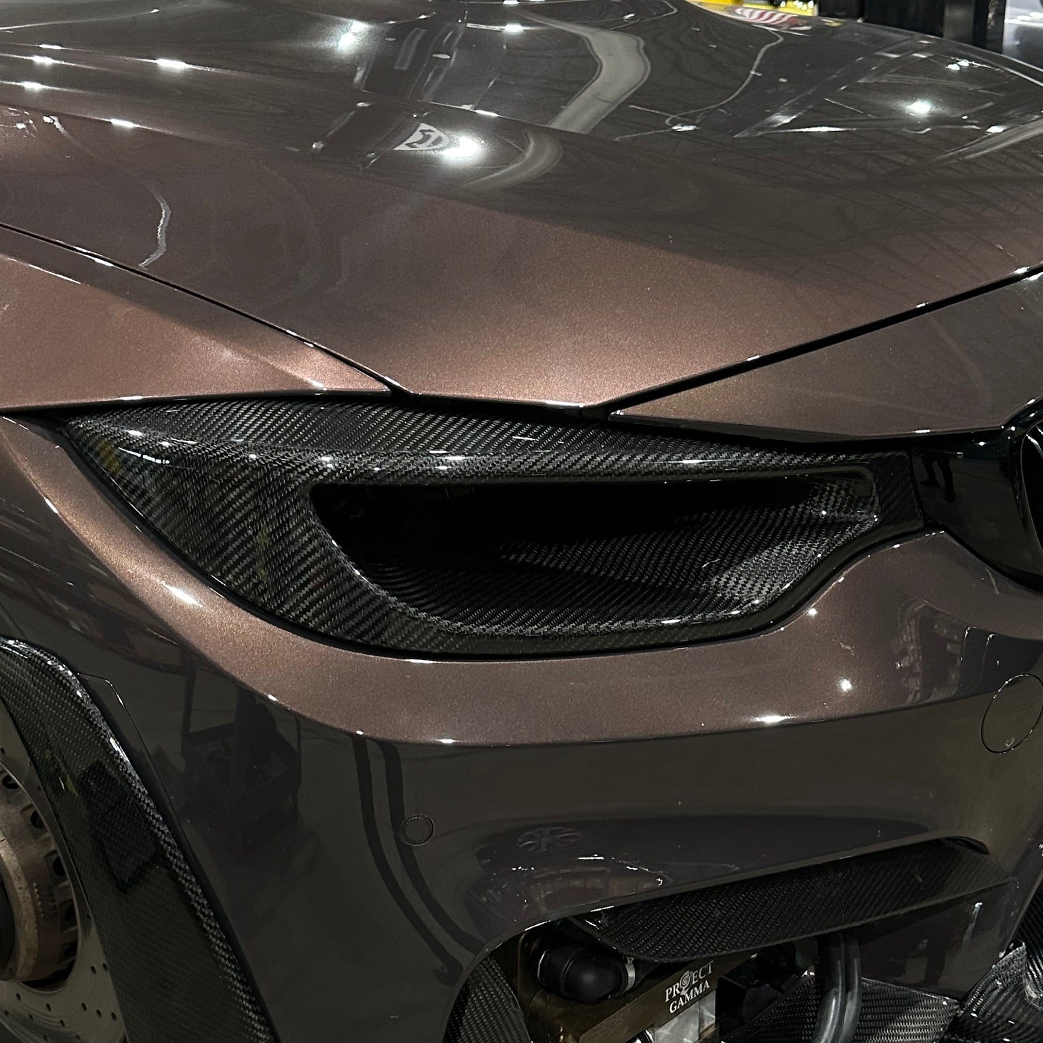 ProjectGamma Carbon Fiber Headlight Delete for BMW F80 M3 / F82 F83 M4 / F32 4 Series