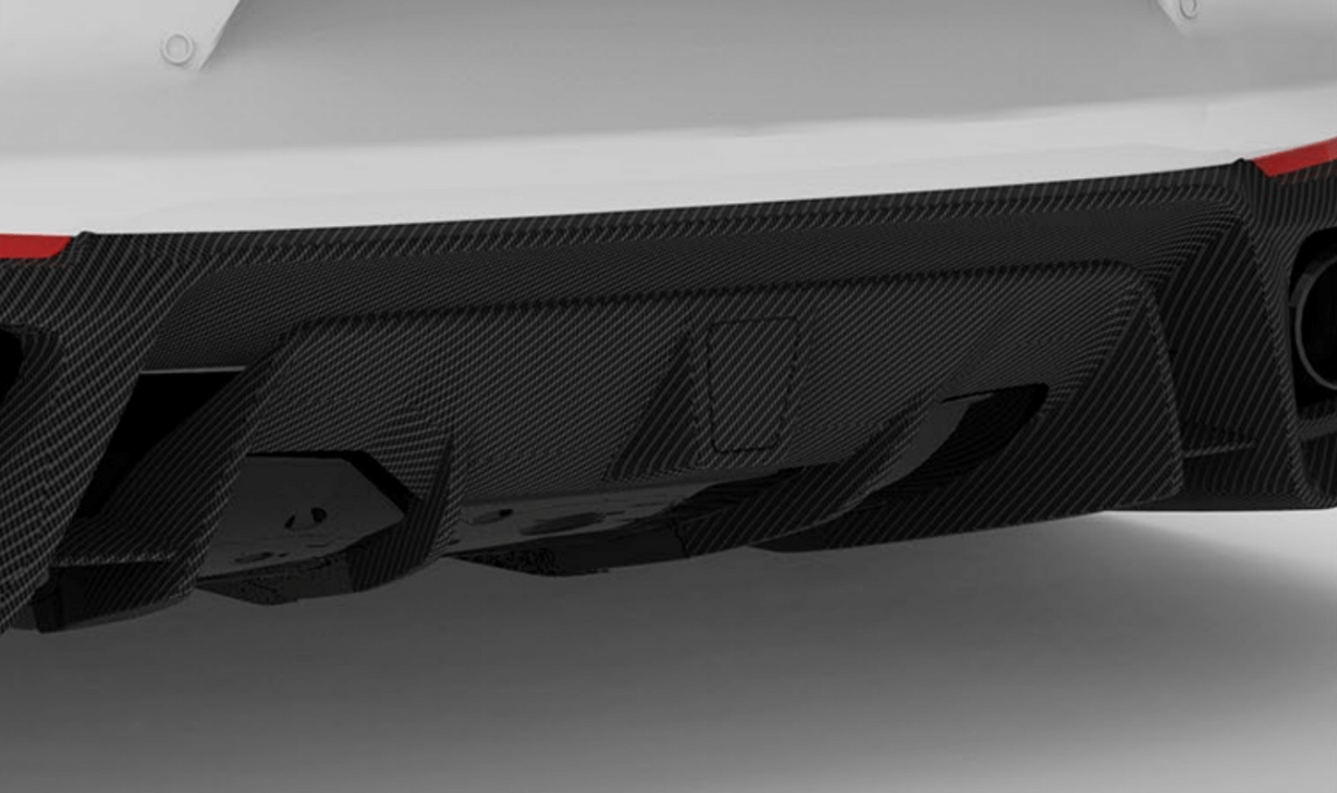1016 Industries Ferrari 812 GTS Superfast Rear Center Diffuser - Forged Carbon