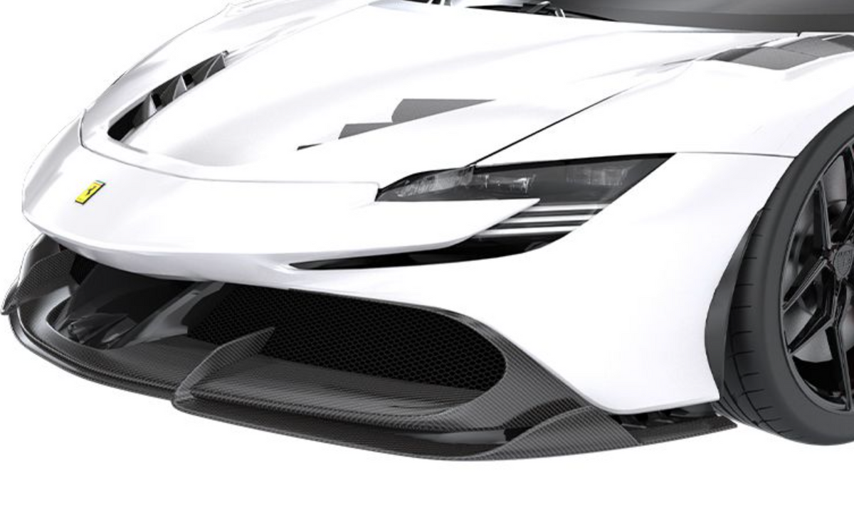 1016 Industries Ferrari SF90 Upper Front Lip (Twill Carbon)