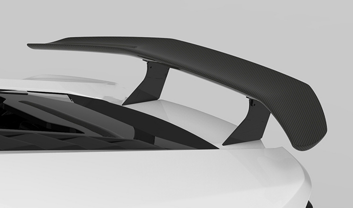 1016 Industries Lamborghini Huracan EVO V2 Solid Leg Rear Wing