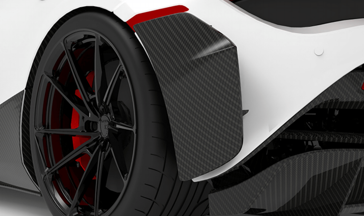 1016 Industries McLaren 720S Rear Bumper Flaps