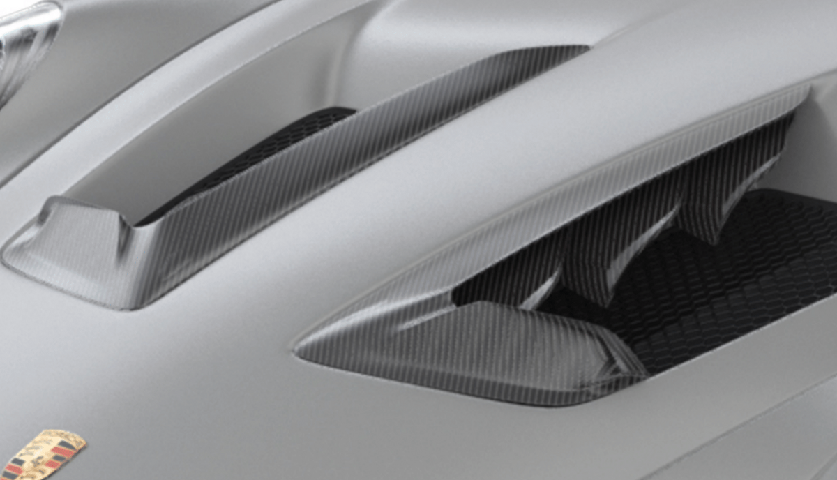 1016 Industries Porsche 992 GT3 RS Hood Louvers (Twill Carbon)