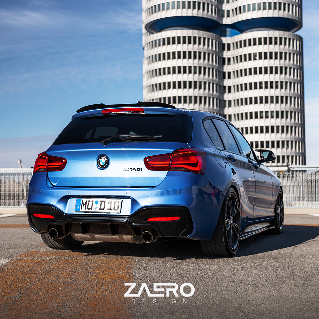 Zaero Design EVO-1 Diffuser for BMW 1 Series F20 (LCI)[Dual Exit] 2016-2019