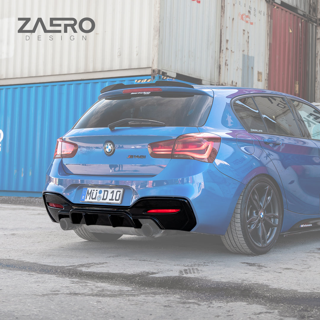 Zaero Design EVO-1 Diffuser for BMW 1 Series F20 (LCI)[Dual Exit] 2016-2019
