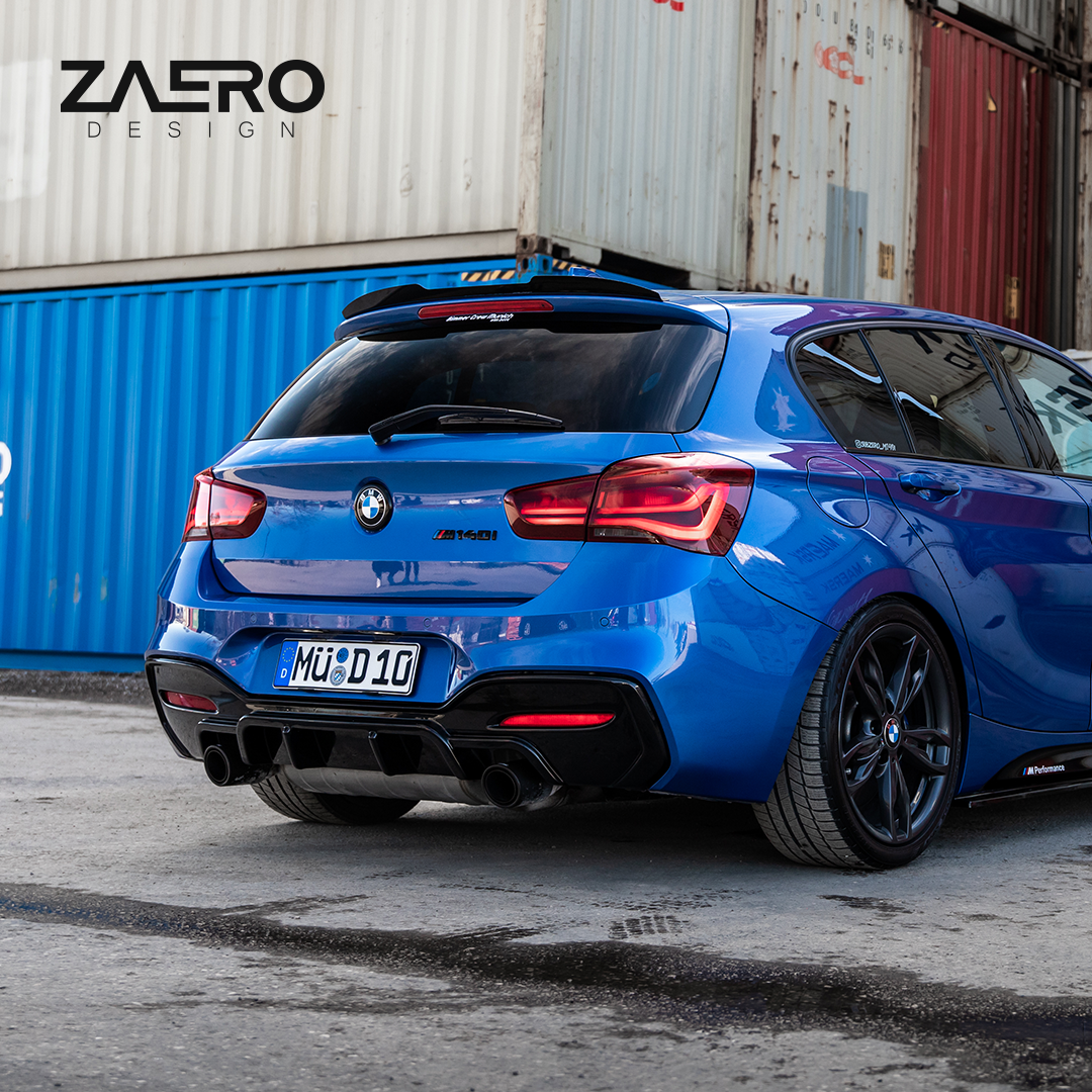Zaero Design EVO-1 Diffuser for BMW 1 Series F20 (LCI)[Dual Exit] 2016-2019