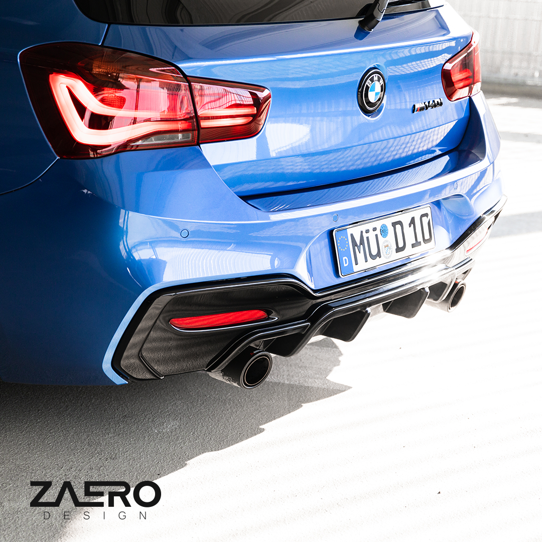 Zaero Design EVO-1 Diffuser for BMW 1 Series F20 (LCI)[Dual Exit] 2016-2019