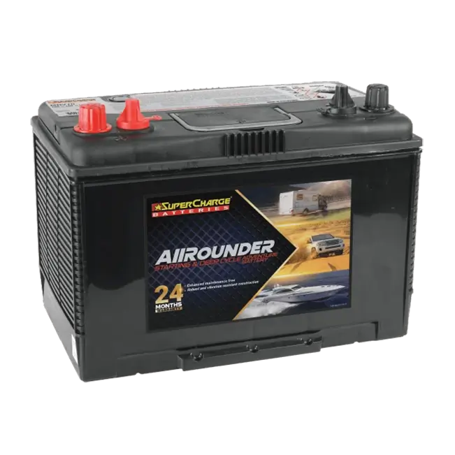 Super Charge SuperCharge All Rounder MRV70 – 12V 105Ah Dual Purpose Starting &amp; Deep Cycle Battery - Image 1