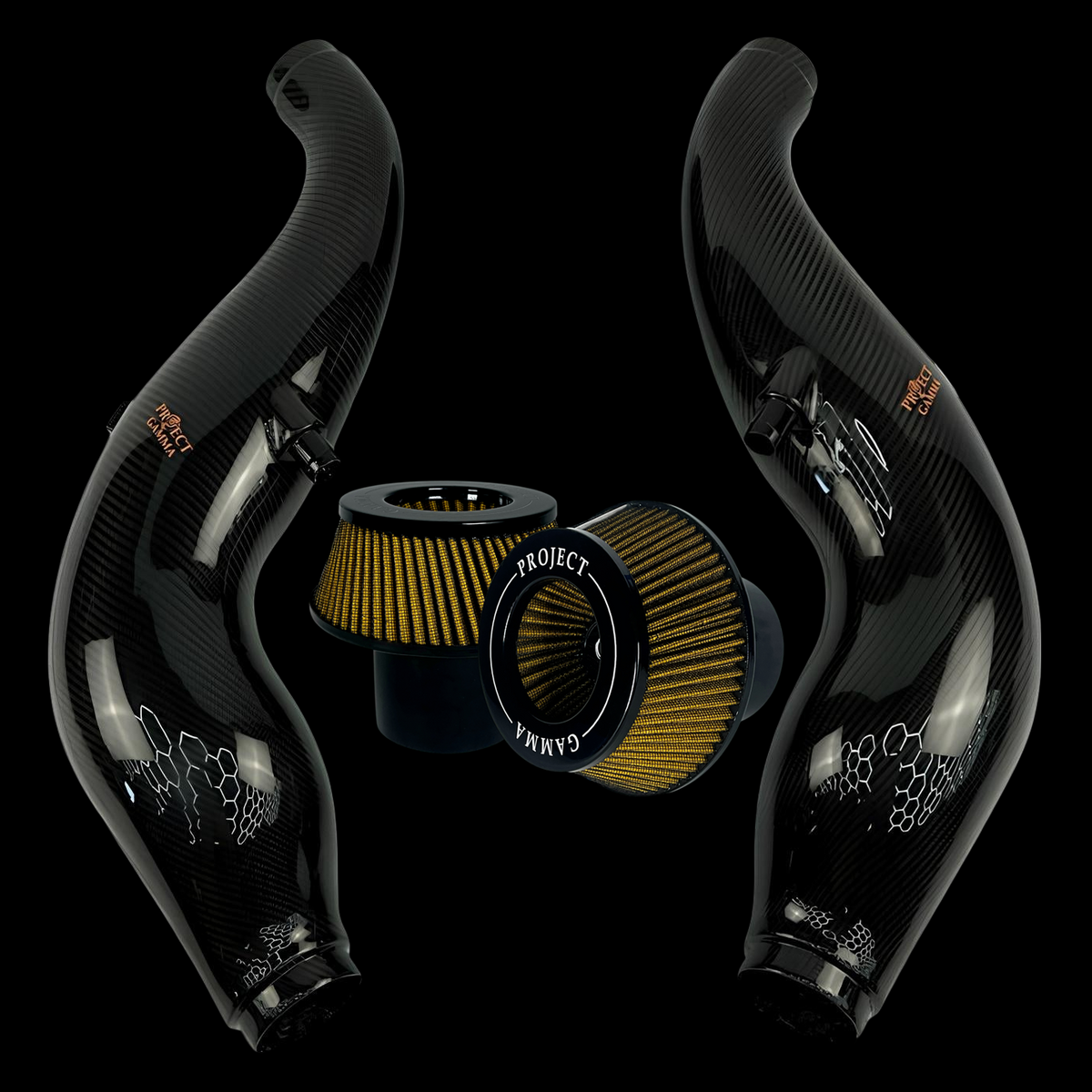 ProjectGamma Mercedes-Benz AMG GT/GT-S/GT-R Carbon Fiber Intakes with Filters