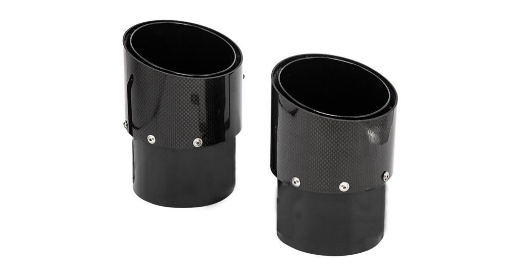 Maserati MC20 | Carbon - Stainless Steel Tailpipes (Gloss Carbon Cover)