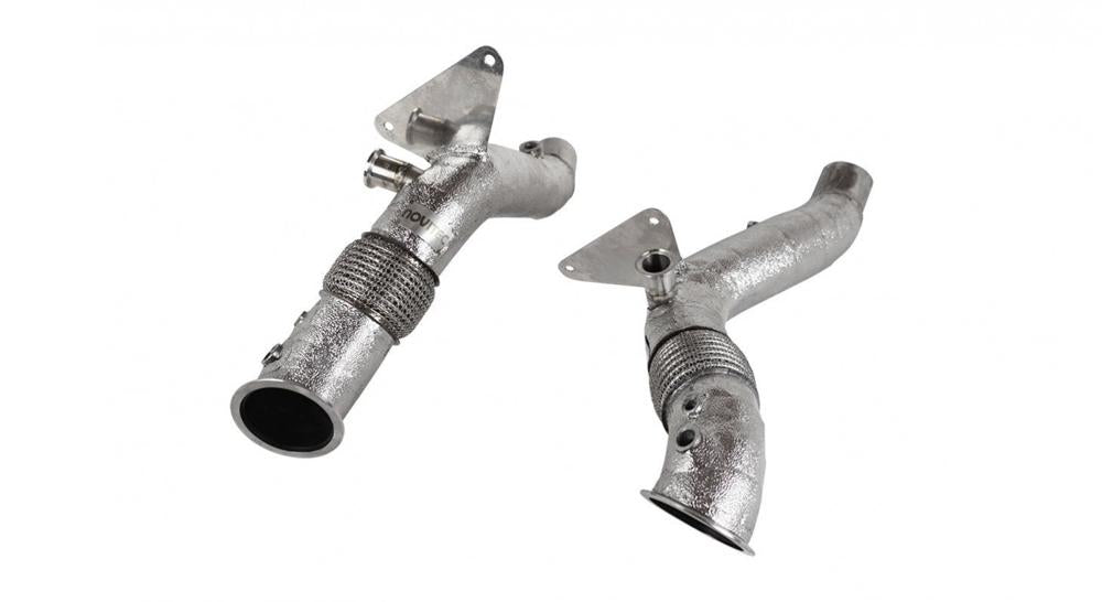 Ferrari F8 Tributo/Spider | Catalyst-Replacement Pipe Set - Gold Plated