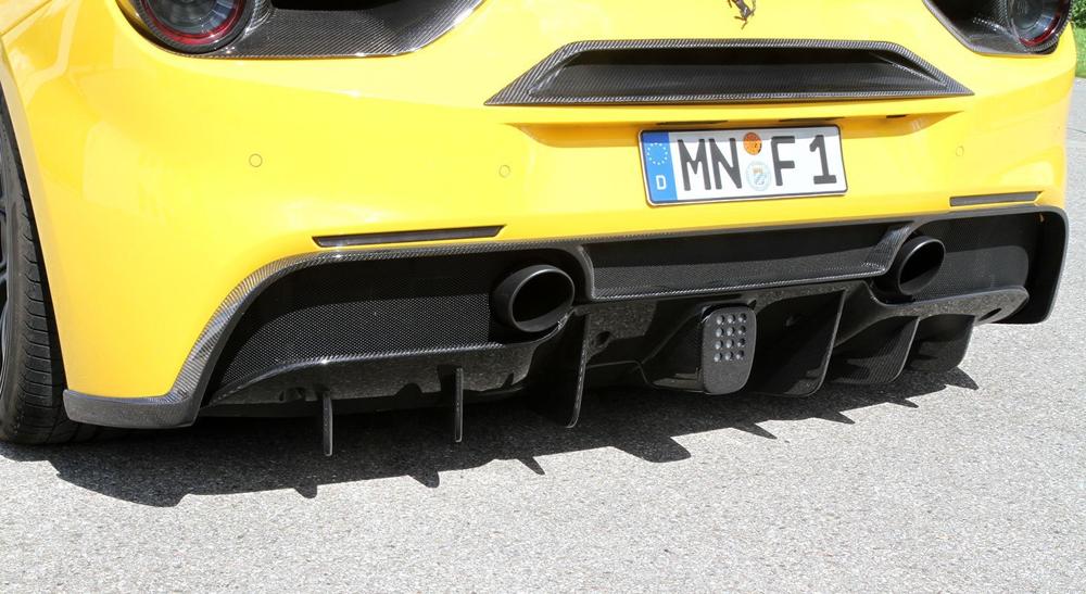 NOVITEC Ferrari 488 Spider/GTB | Add-On Part For Diffusor - Visible Carbon
