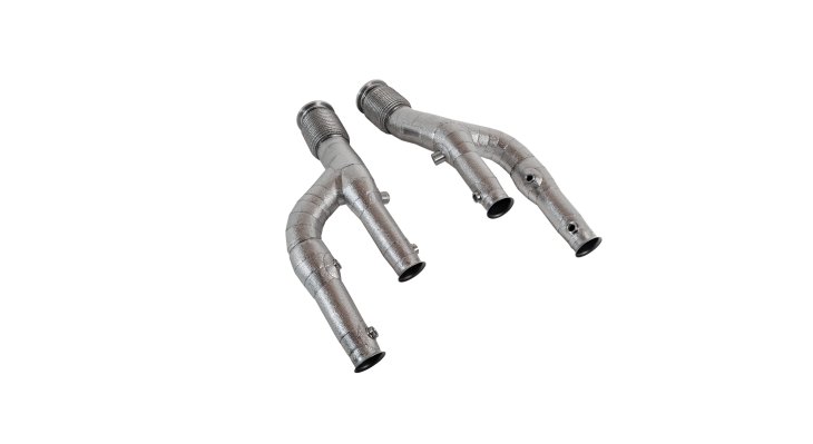 Lamborghini Revuelto | Novitec CAT-Replacement Pipe (2 Pieces) - Original exhaust complete covered with high-temperature heat protection