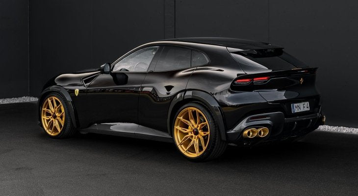 NOVITEC Ferrari Purosangue | Stainless Steel Tailpipes Gold