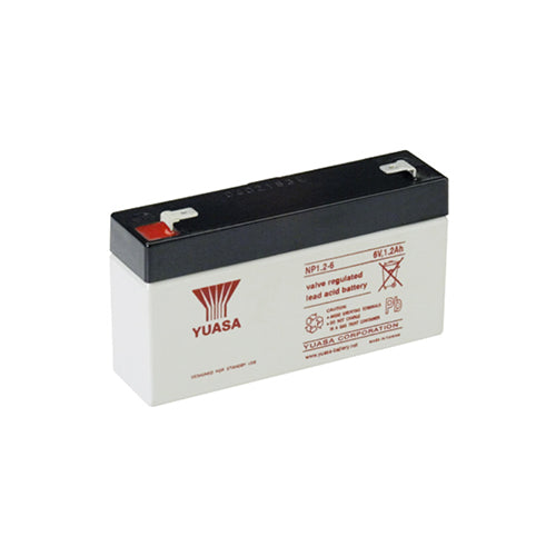 Yuasa NP1.2-6FR 6V 1.2Ah AGM Deep-Cycle Battery - Sealed Stationary Power - Image 1