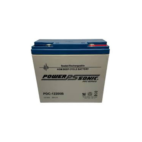 PowerSonic PDC-12200 12V 20Ah AGM Deep-Cycle Battery - Image 1