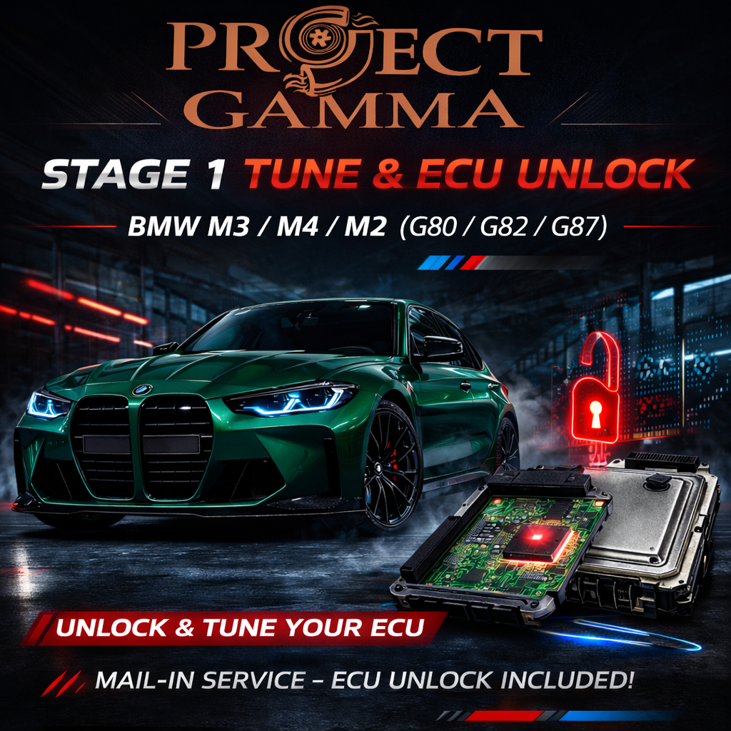 ProjectGamma Stage 1 Tune + ECU Unlock Service for BMW M3 / M4 / M2 (G80 / G82 / G87)