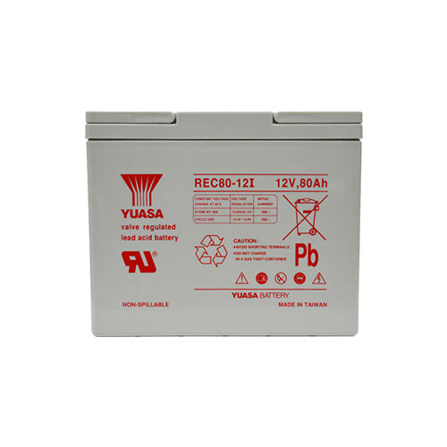 Yuasa REC80-12 Deep Cycle VRLA Battery - 12V 80Ah - Image 1