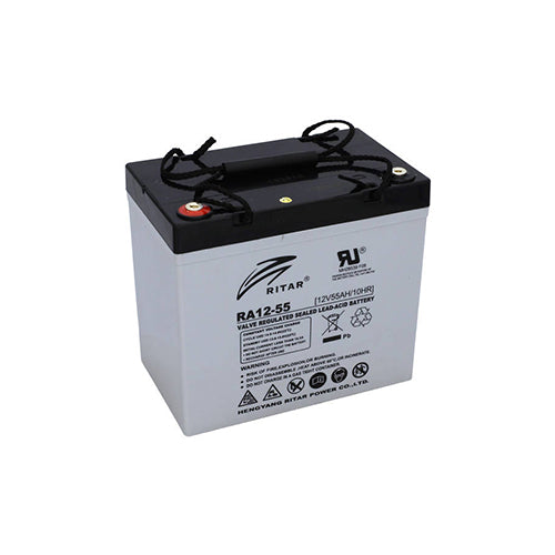 Ritar RA12-55 12V 55Ah AGM SLA Deep Cycle Battery EV12-55 - Image 1