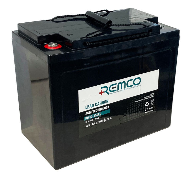 Remco RM12-150LC 12V 150Ah Lead Carbon AGM Deep Cycle Battery - Image 1